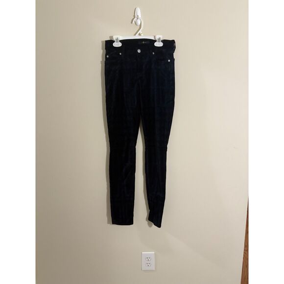 7 For All Mankind Velour/Velvet Jeans Women's Size 26 - Picture 1 of 7
